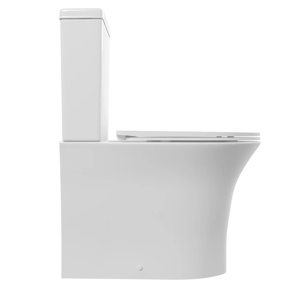 Ajax Donnington Rimless Close Coupled WC and Seat - Image 4