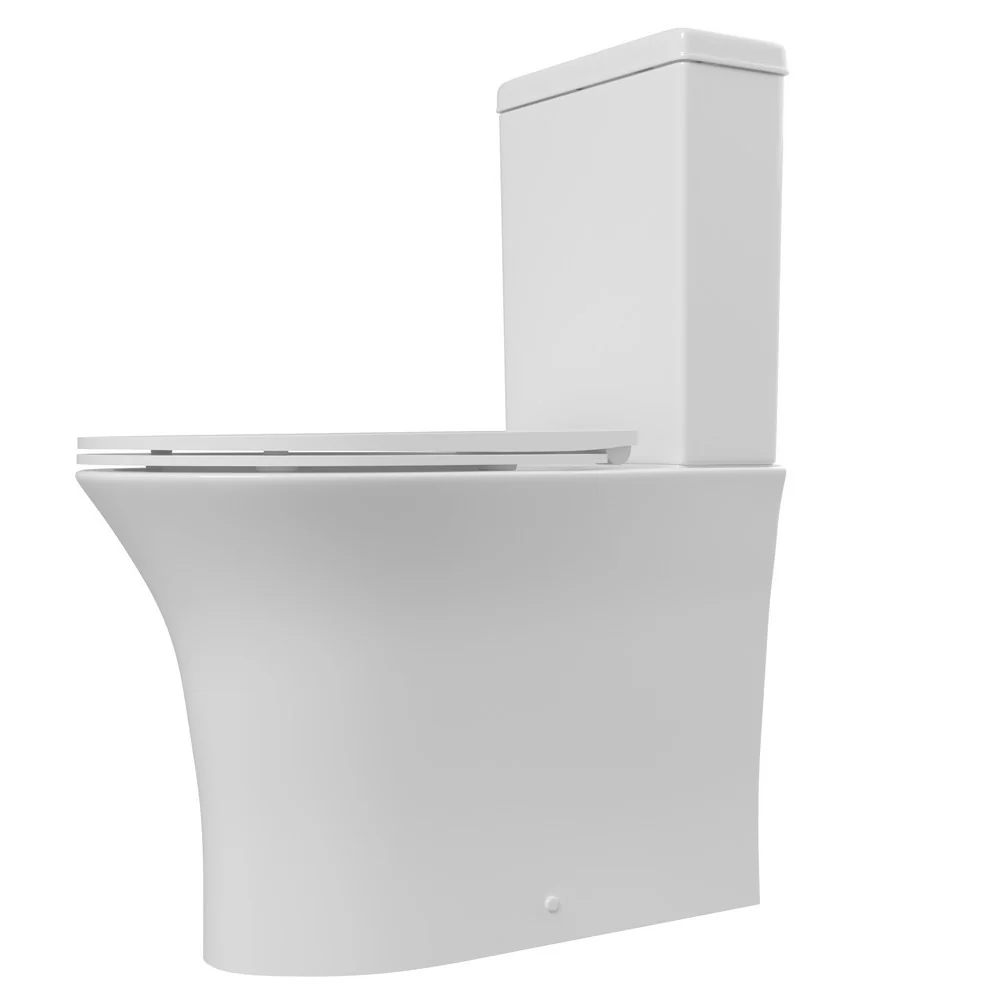 Ajax Donnington Rimless Close Coupled WC and Seat - Image 5