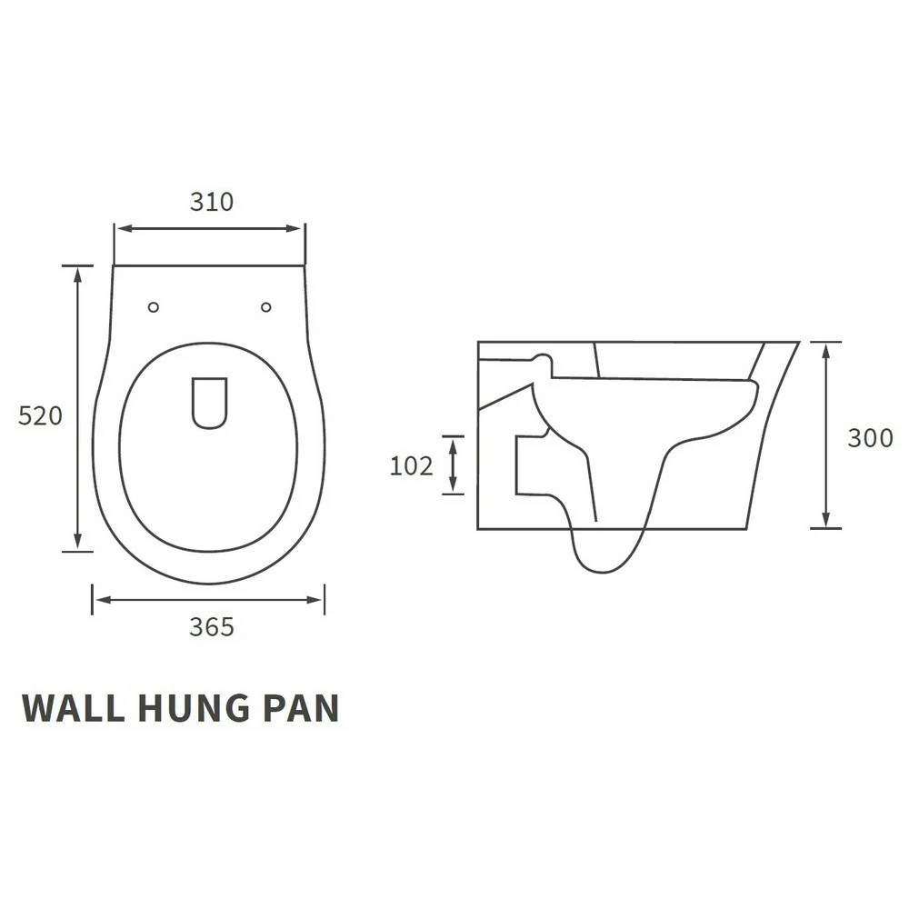 Ajax Donnington Rimless Wall Hung WC and Seat - Image 5