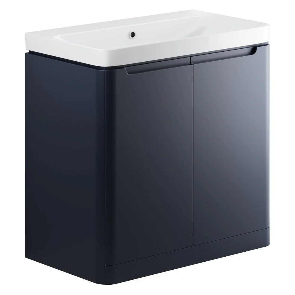 Ajax Ferriby Matt Indigo Floor Standing Vanity Unit - Image 3
