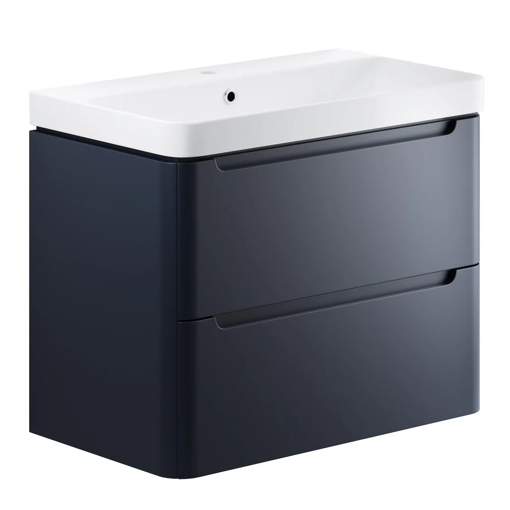 Ajax Ferriby Matt Indigo Wall Hung Vanity Unit - Image 3