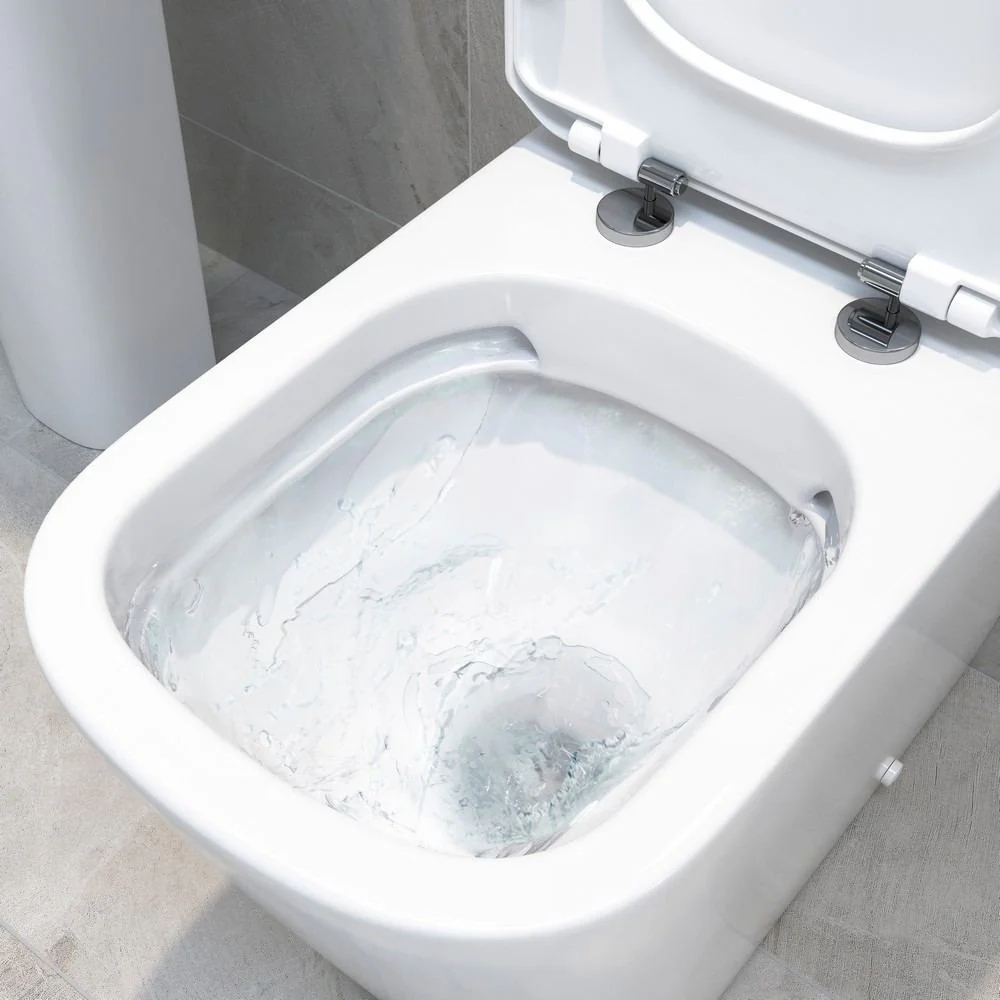 Ajax Weelsby Rimless Close Coupled Closed Back Comfort Height WC and Seat - Image 3