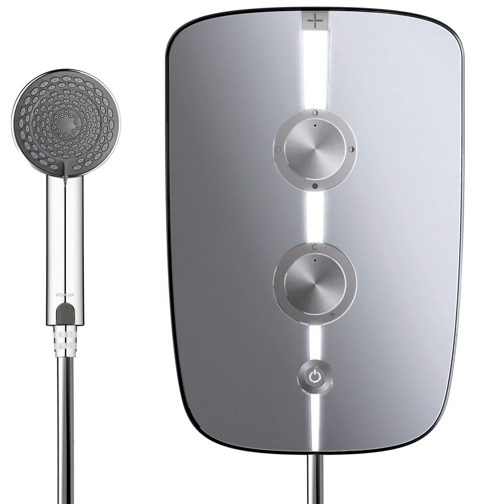 Aqualisa Lumi+ Electric Shower Mirrored Chrome 9.5kW - Image 3
