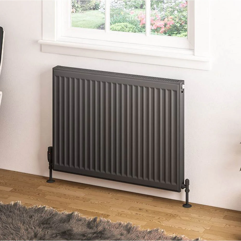 Eastbrook Type 21 600mm High Matt Anthracite Compact Panel Radiator - Image 3