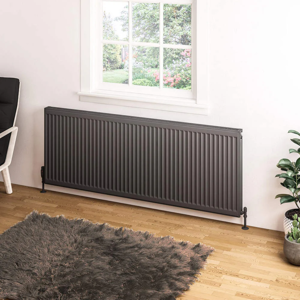 Eastbrook Type 21 600mm High Matt Anthracite Compact Panel Radiator - Image 7