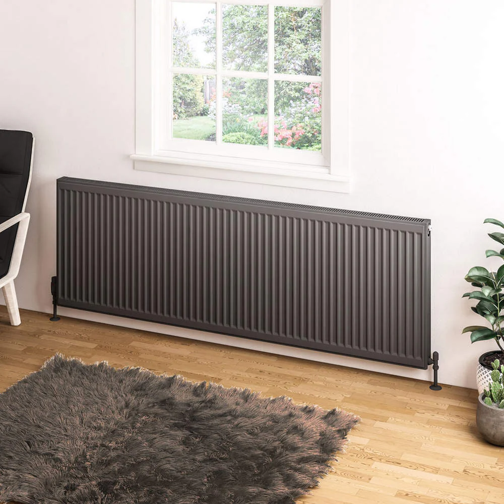 Eastbrook Type 21 600mm High Matt Anthracite Compact Panel Radiator - Image 8