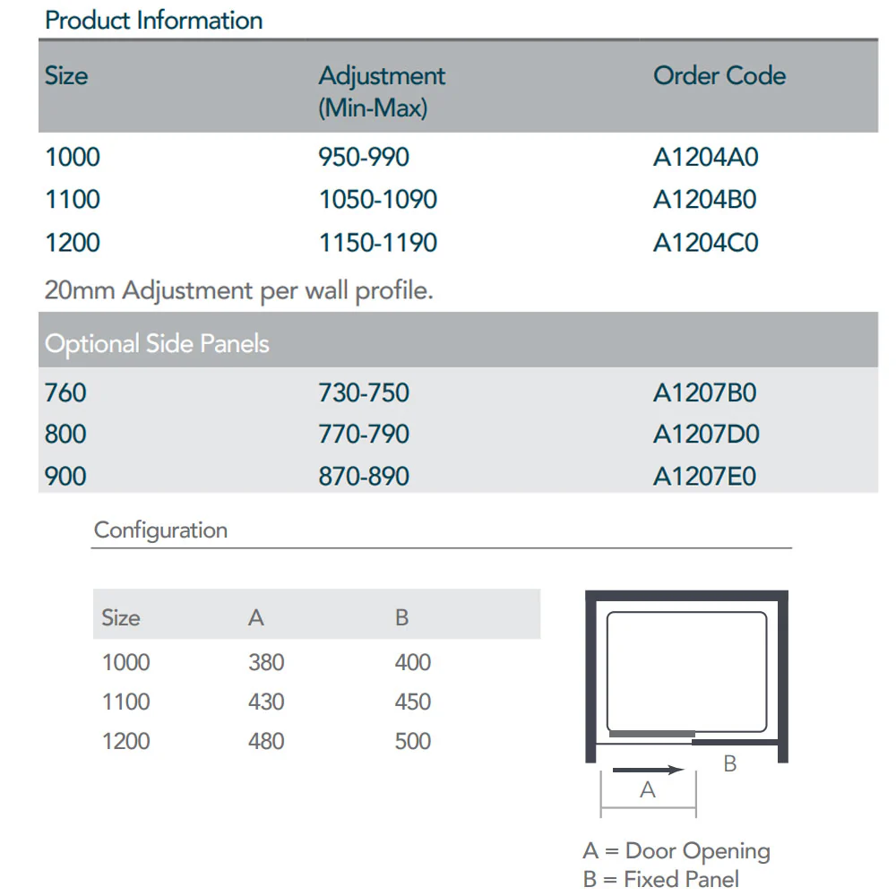 Merlyn Ionic Source Sliding Shower Door - Image 4