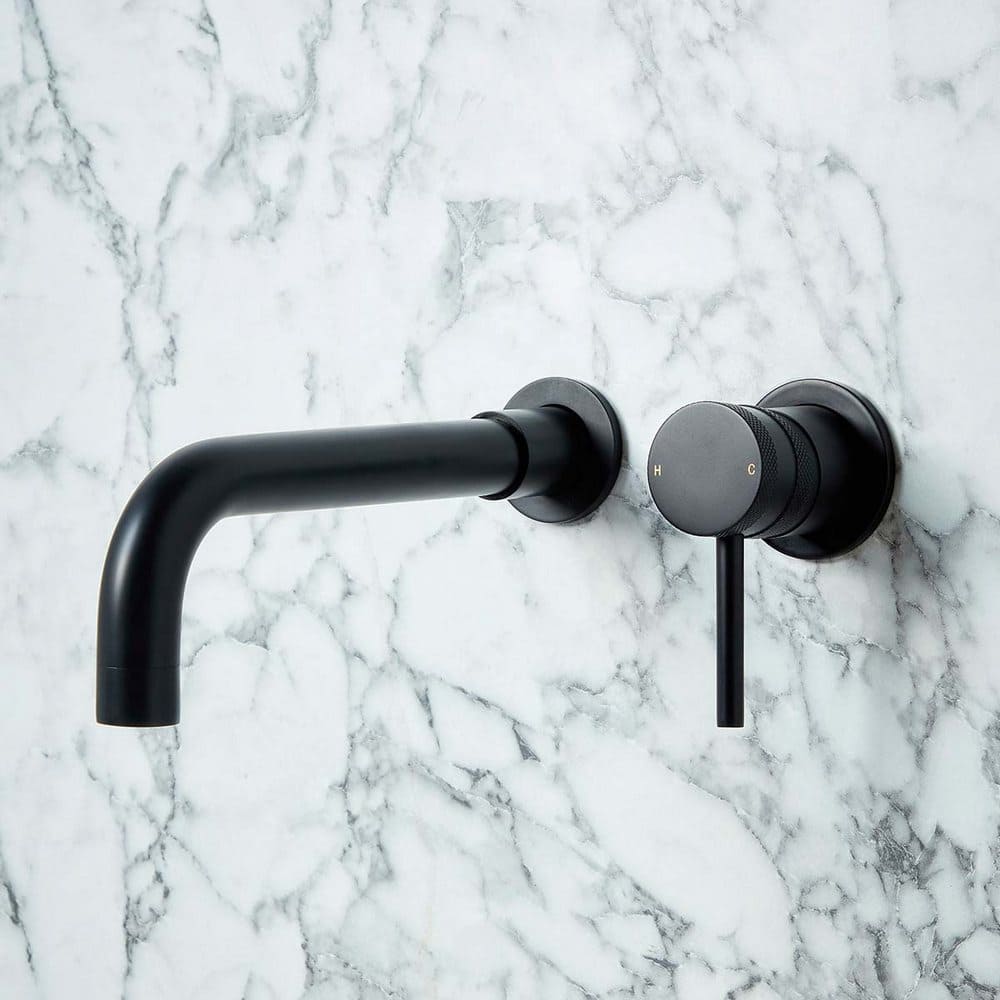 Core Black Wall Mounted Basin Tap - Image 4