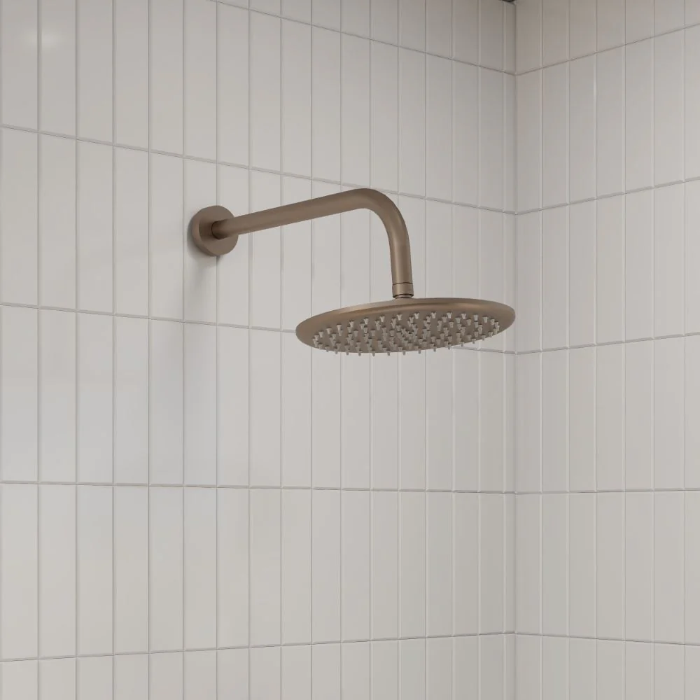 Core Brushed Bronze Concealed Shower with Fixed Head and Handset - Image 4