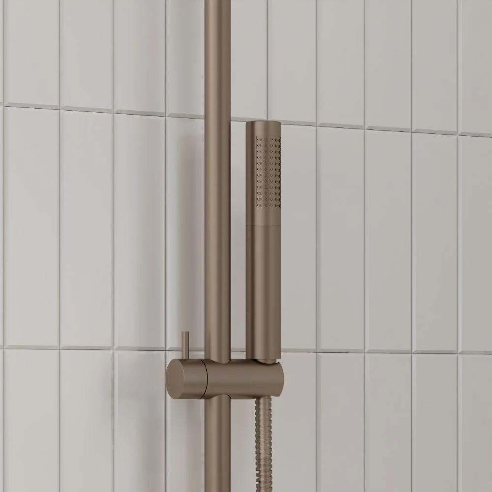 Core Brushed Bronze Round Valve with Riser Kit and Head - Image 5