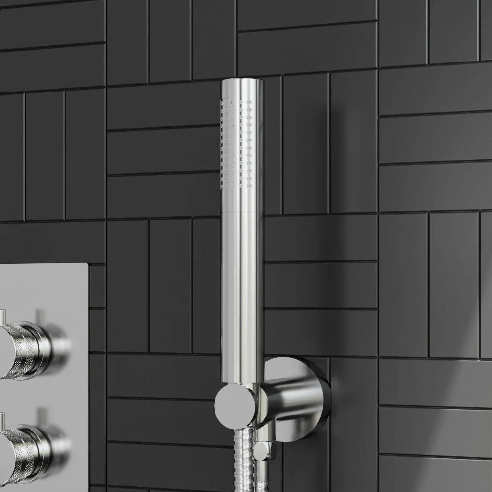 Core Chrome Concealed Shower with Fixed Head and Handset - Image 4