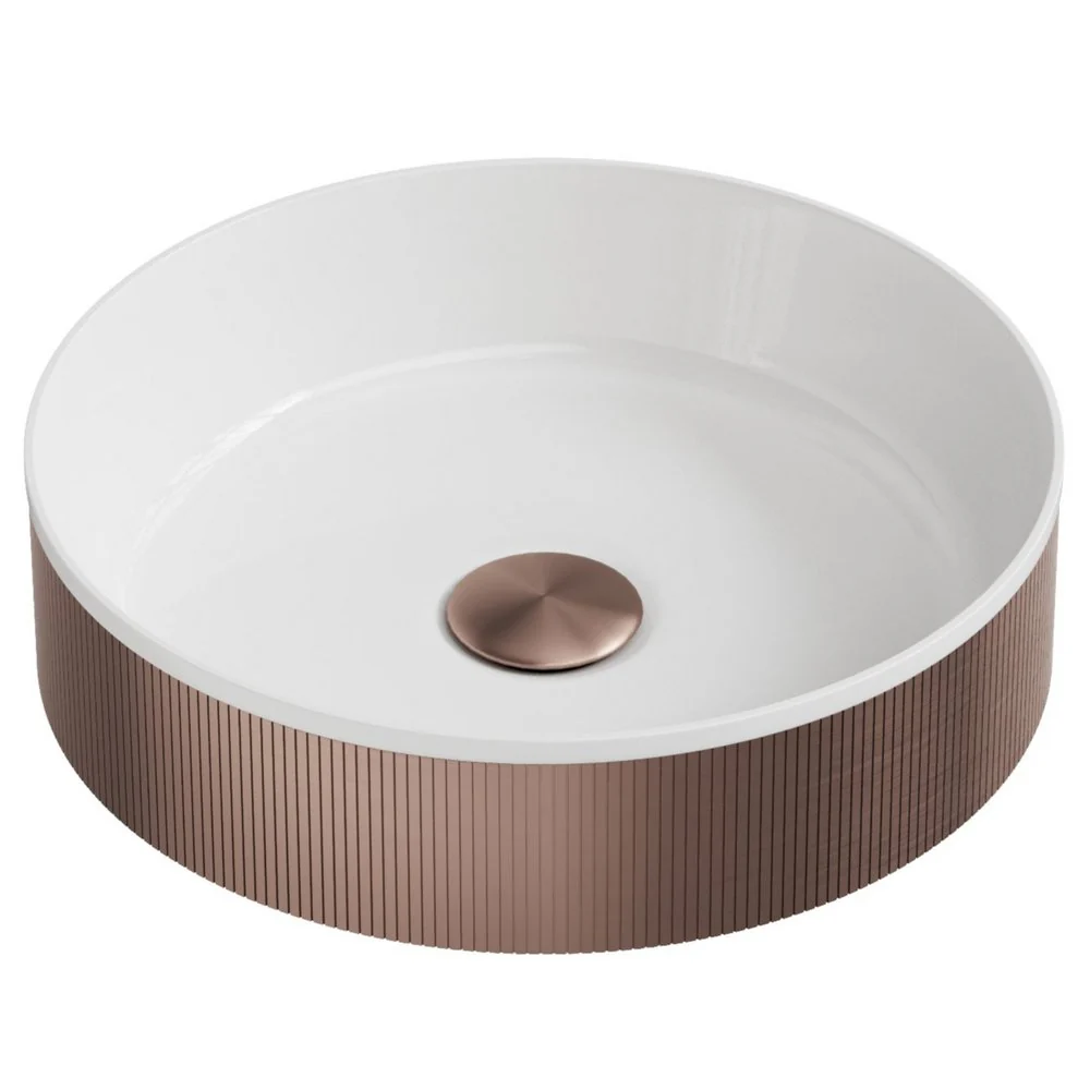 Koko Round Fluted Countertop Basin - Image 3