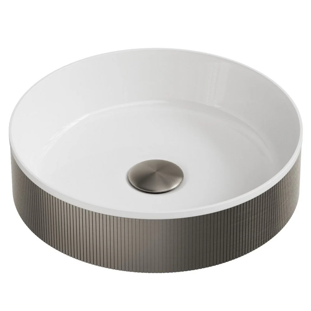Koko Round Fluted Countertop Basin - Image 4